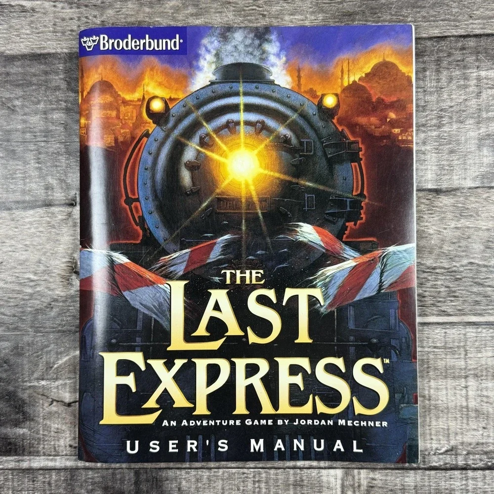 Vintage The Last Express Win 98 DOS Mac CD-ROM Game T Broderbund 3 Disc Big Box